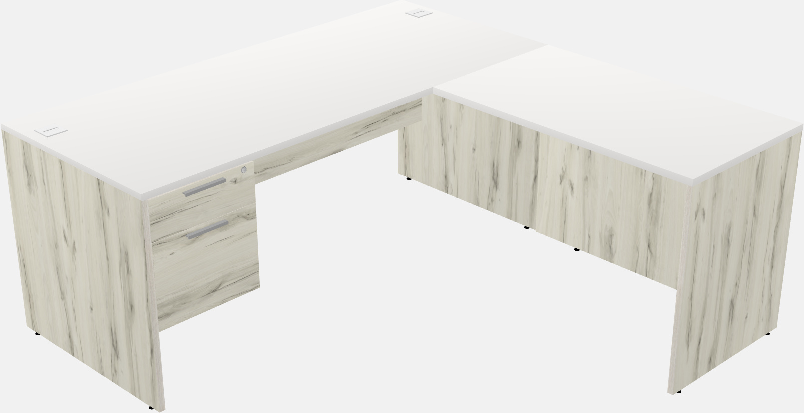 L-shaped na office desk