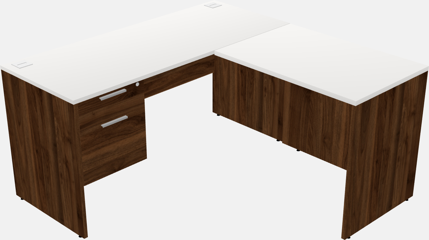 L-shaped na office desk