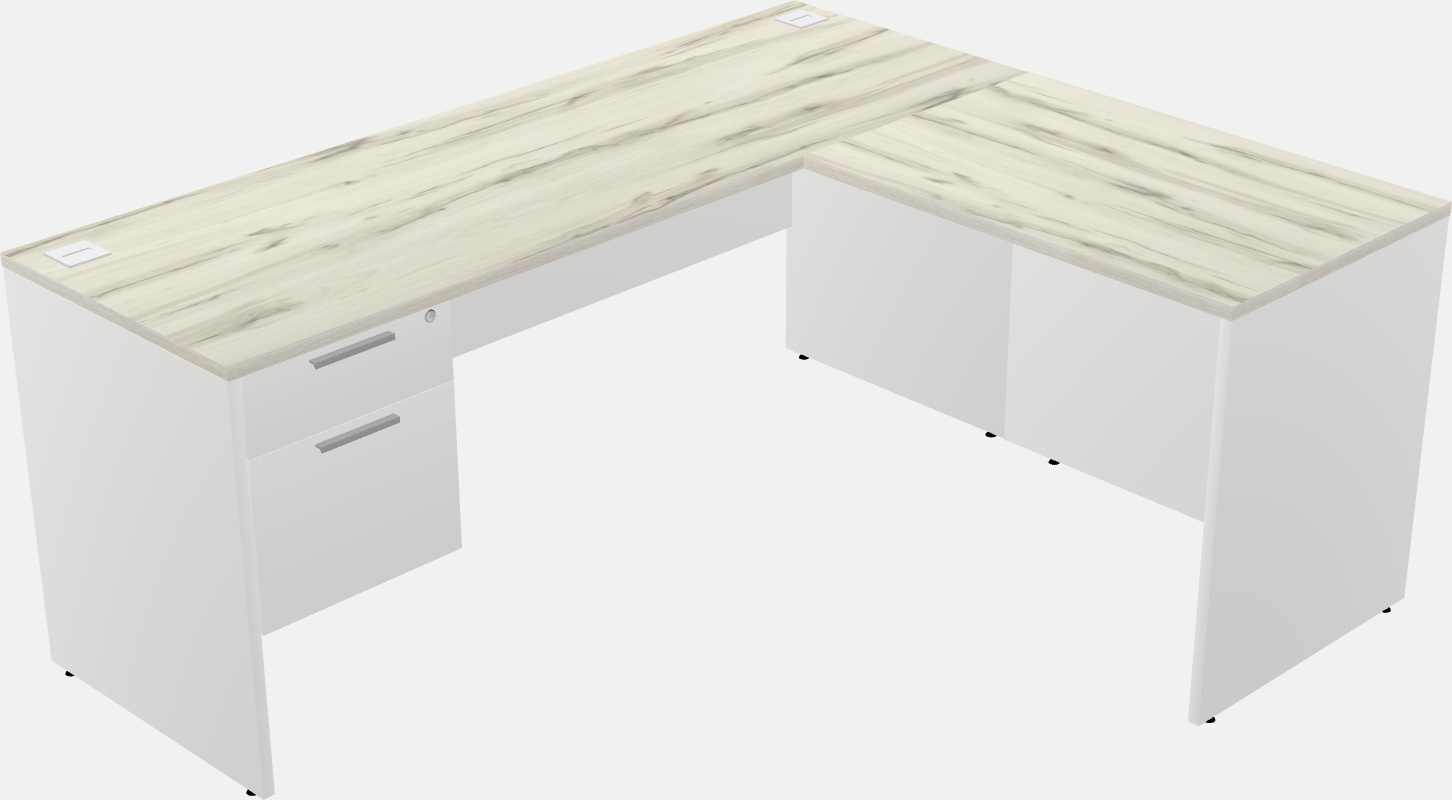 L-shaped na office desk