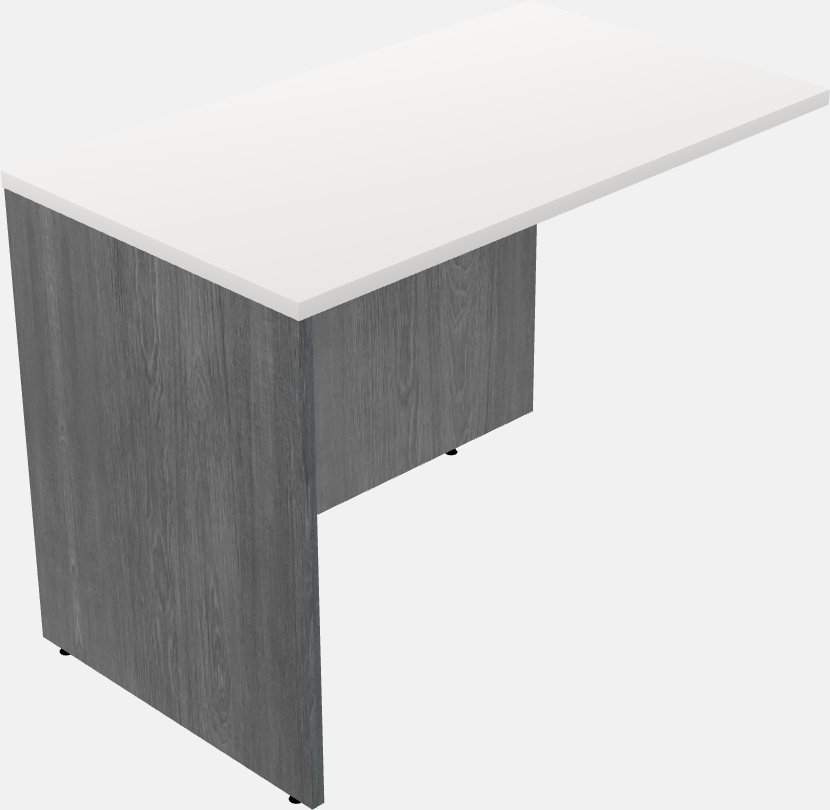 Desk return - wooden base