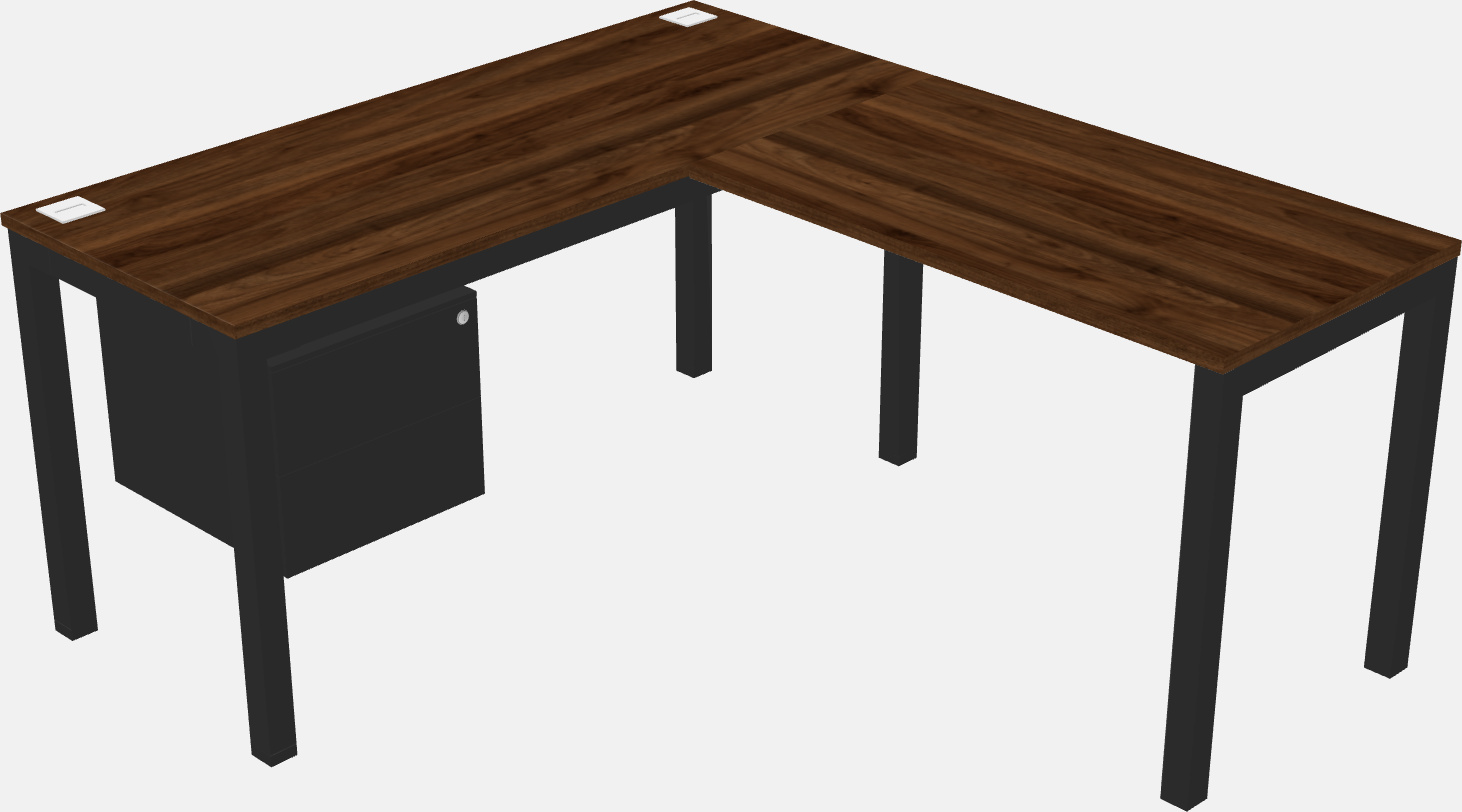 L-shaped desk