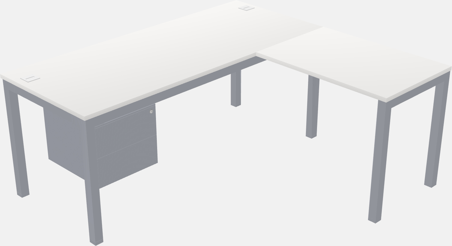 L-shaped desk