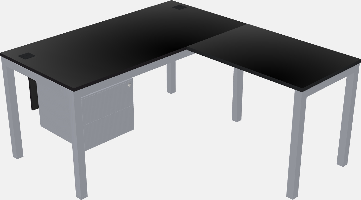 L-shaped desk