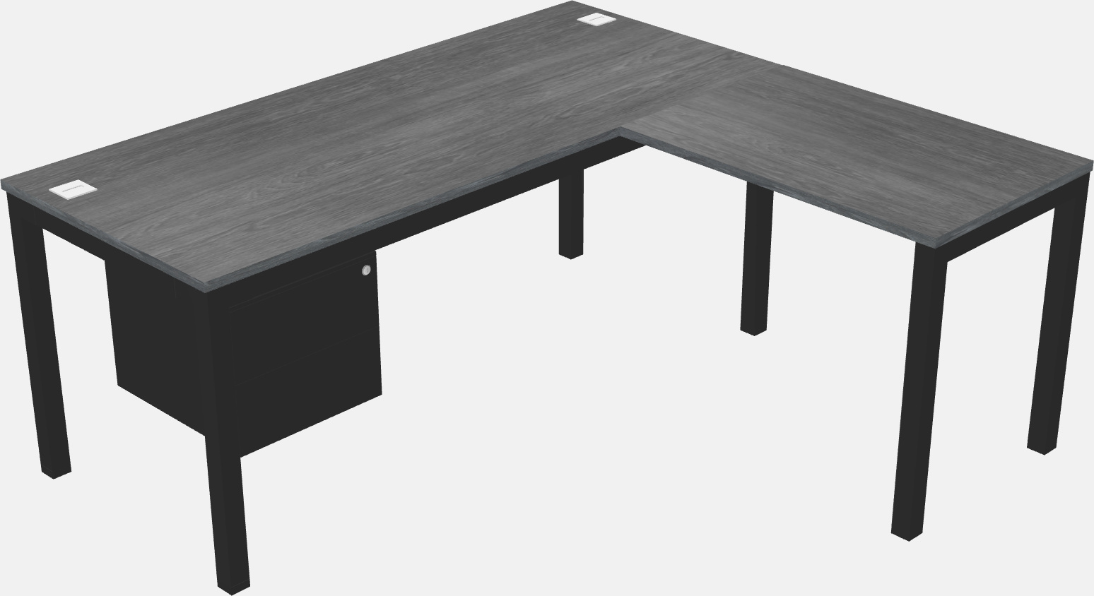 L-shaped desk