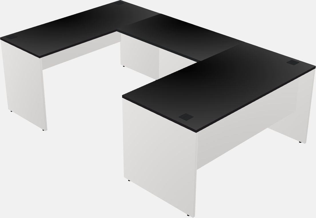 U-shaped desk