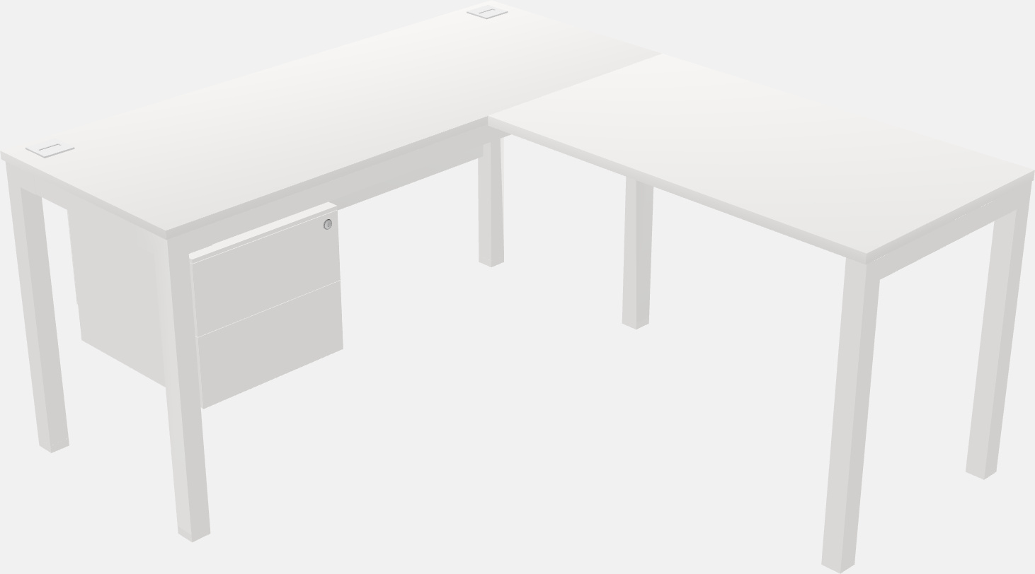 L-shaped desk