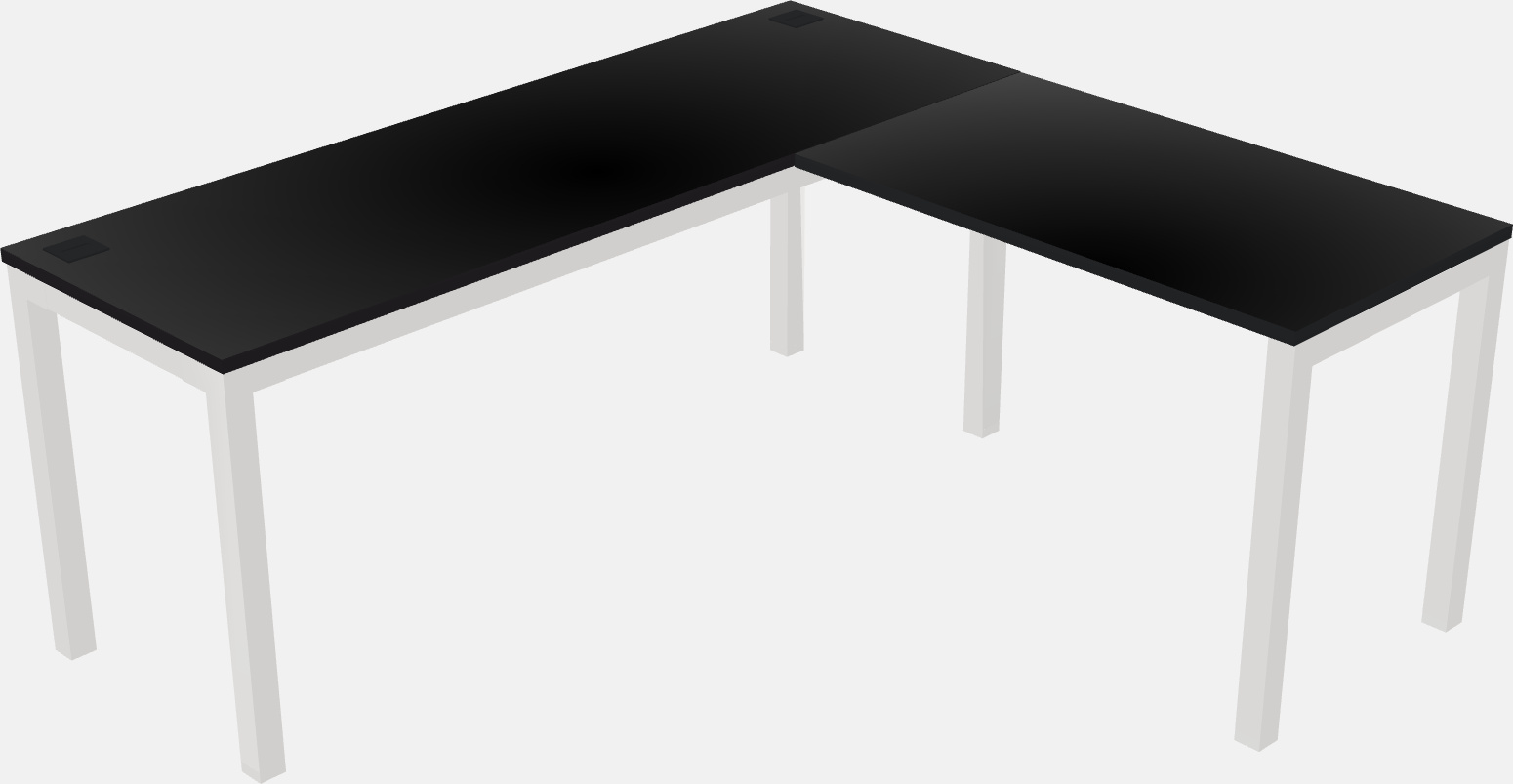 L-shaped desk