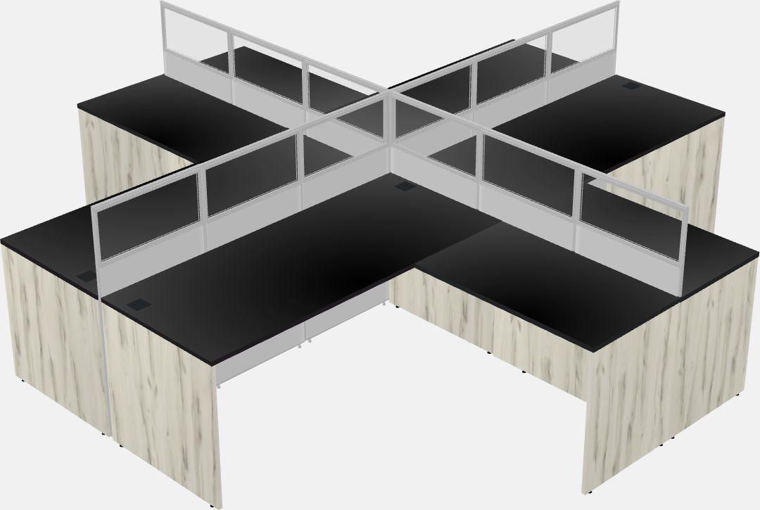 Cubicoli condivisi a forma di l