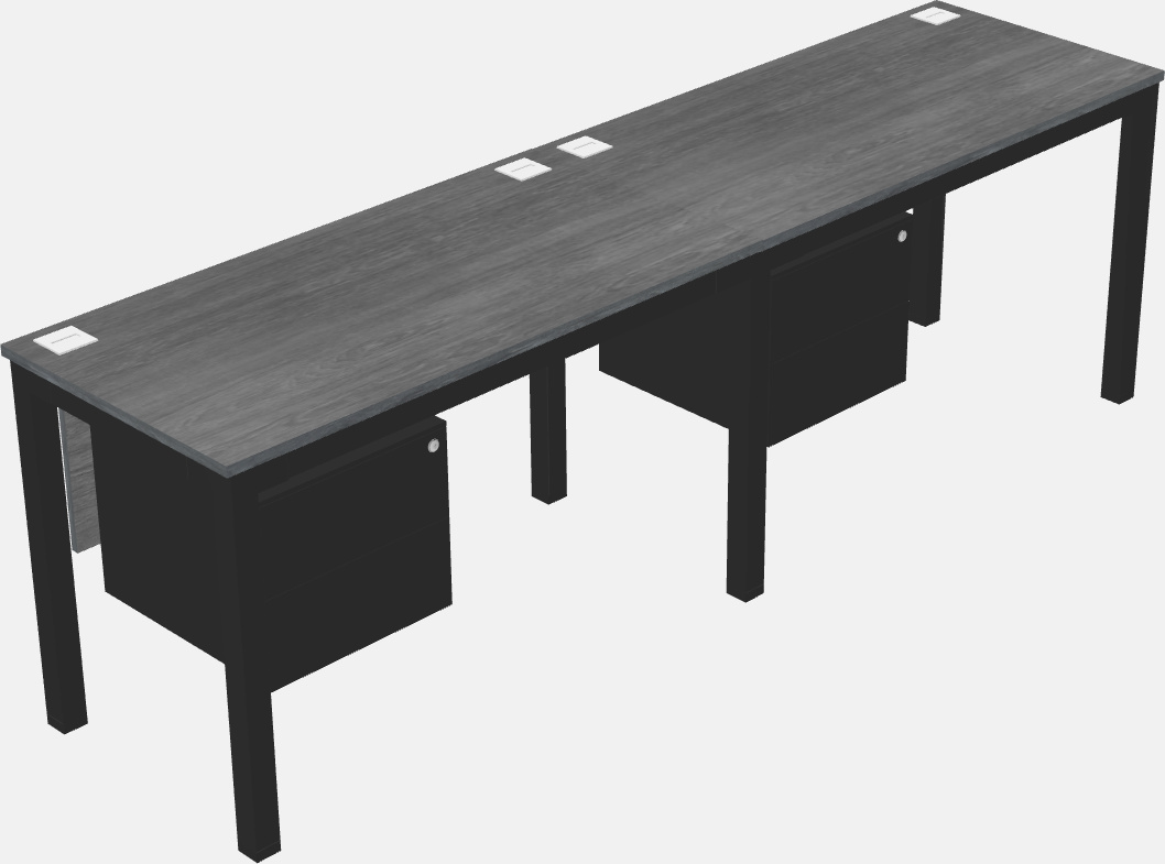 Rectangular desk