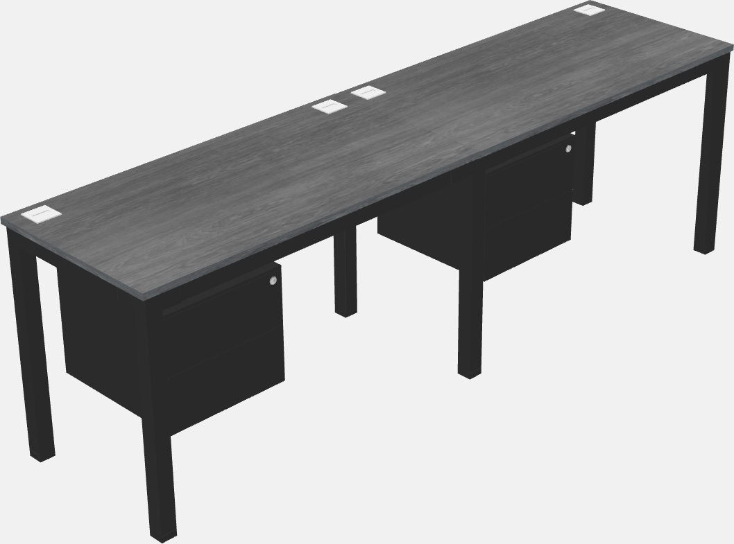 Rectangular desk