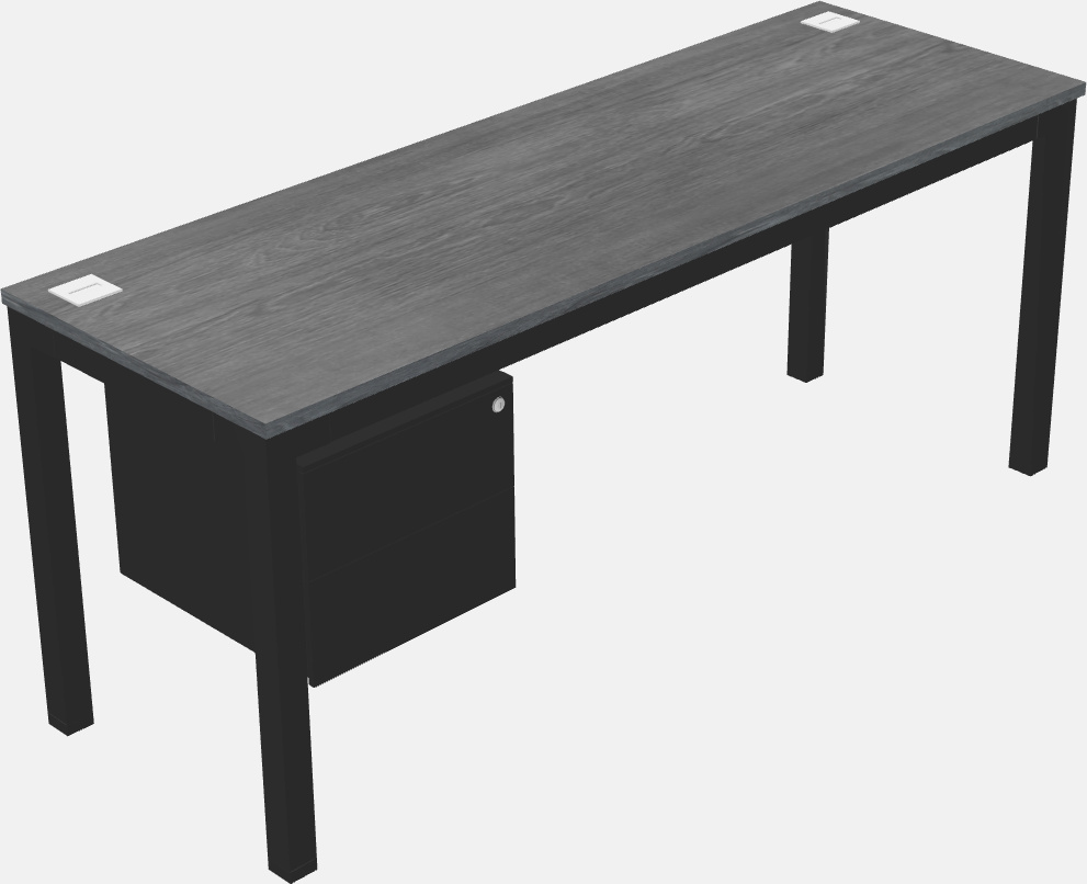 Rectangular desk