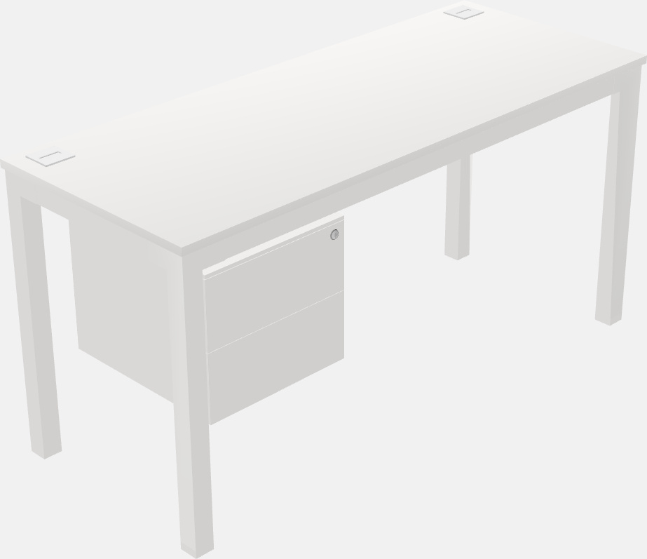 Rectangular desk