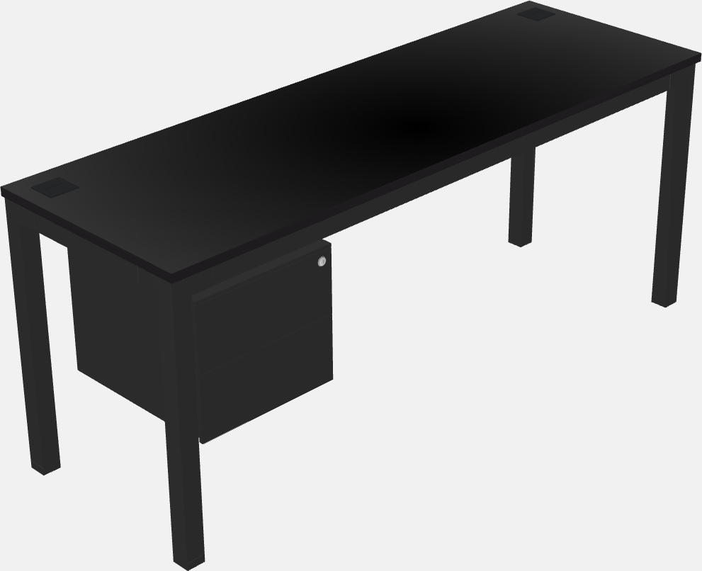 Rectangular desk