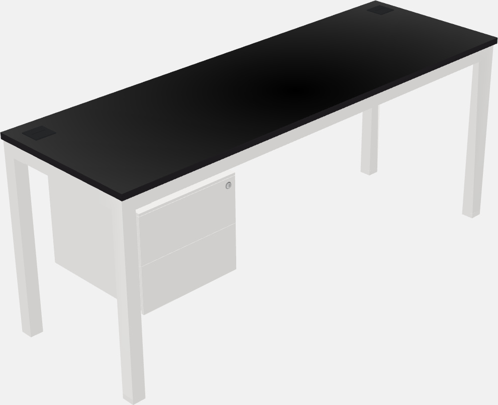 Rectangular desk