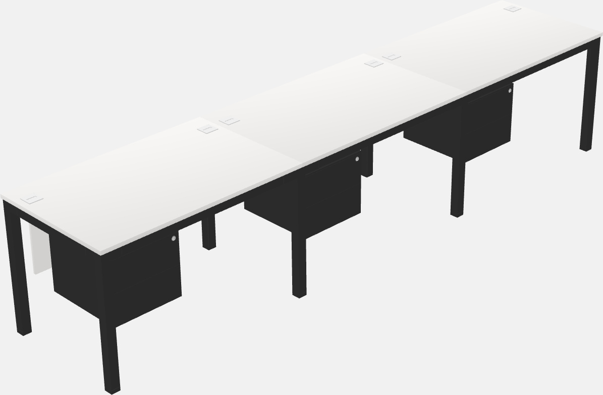 Rectangular desk