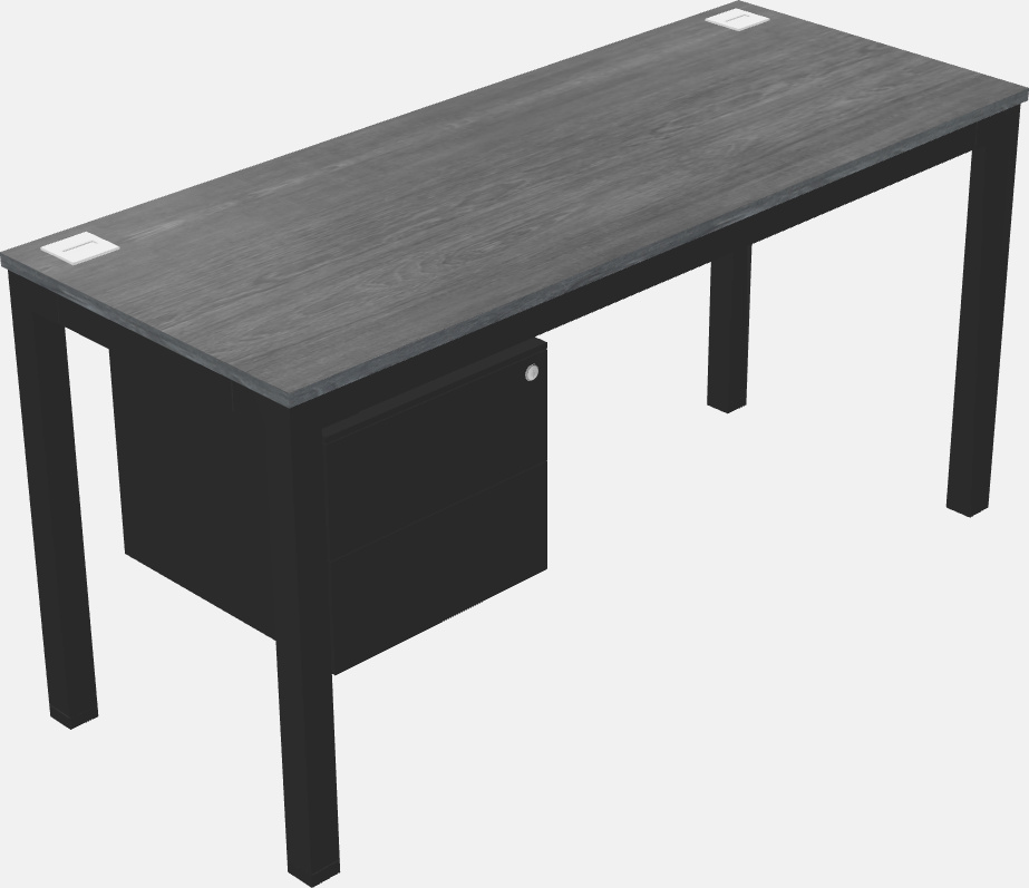 Rectangular desk