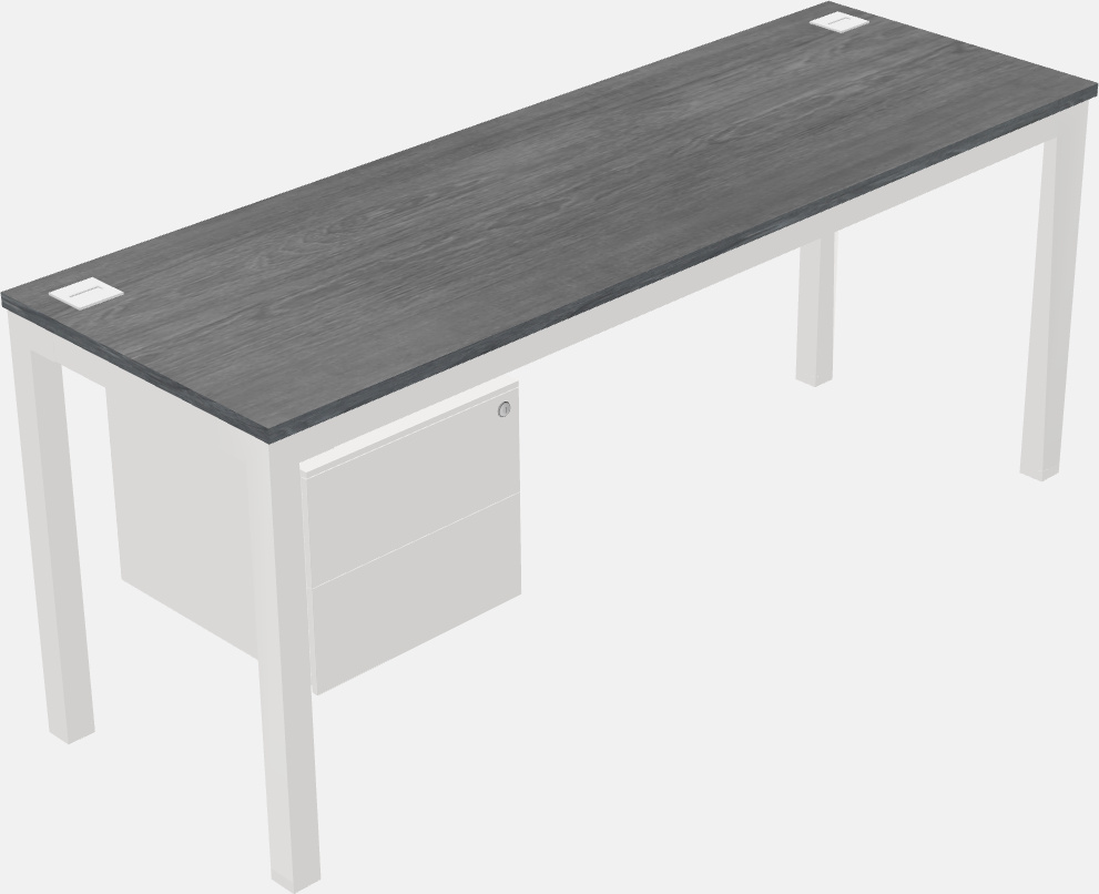 Rectangular desk