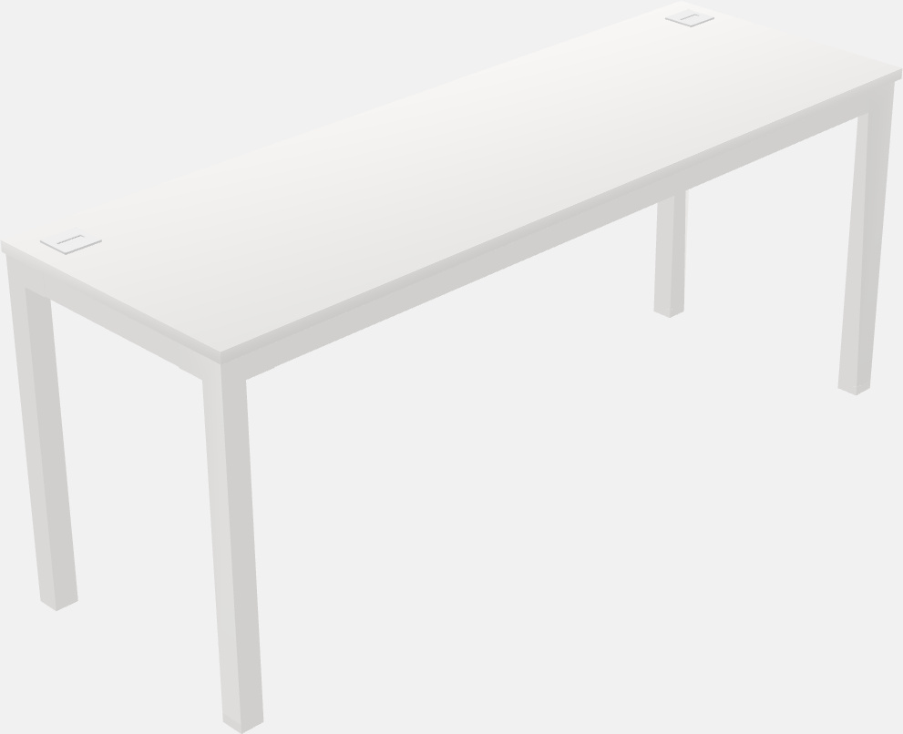 Rectangular desk