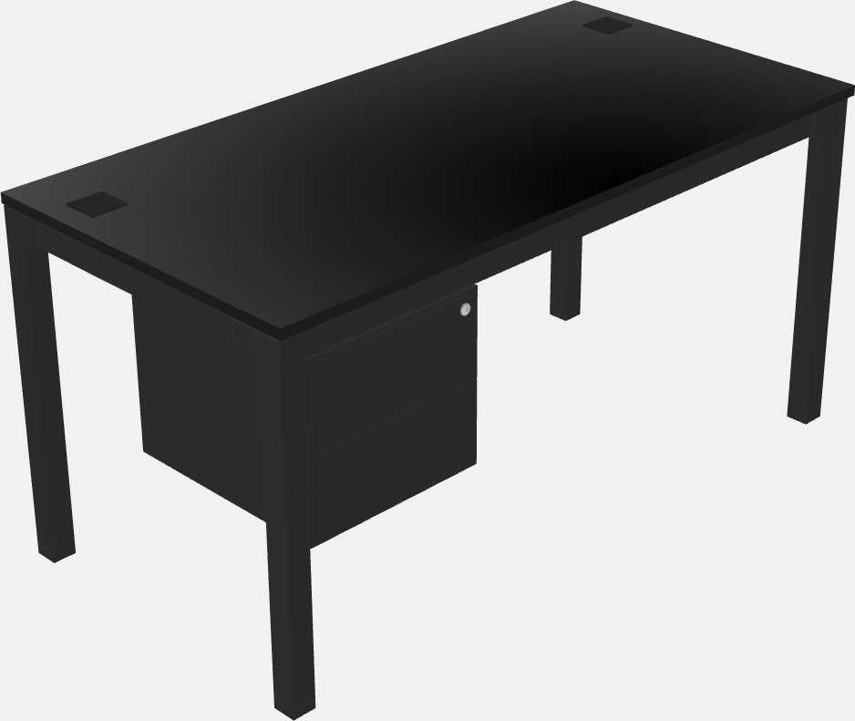 Rectangular desk