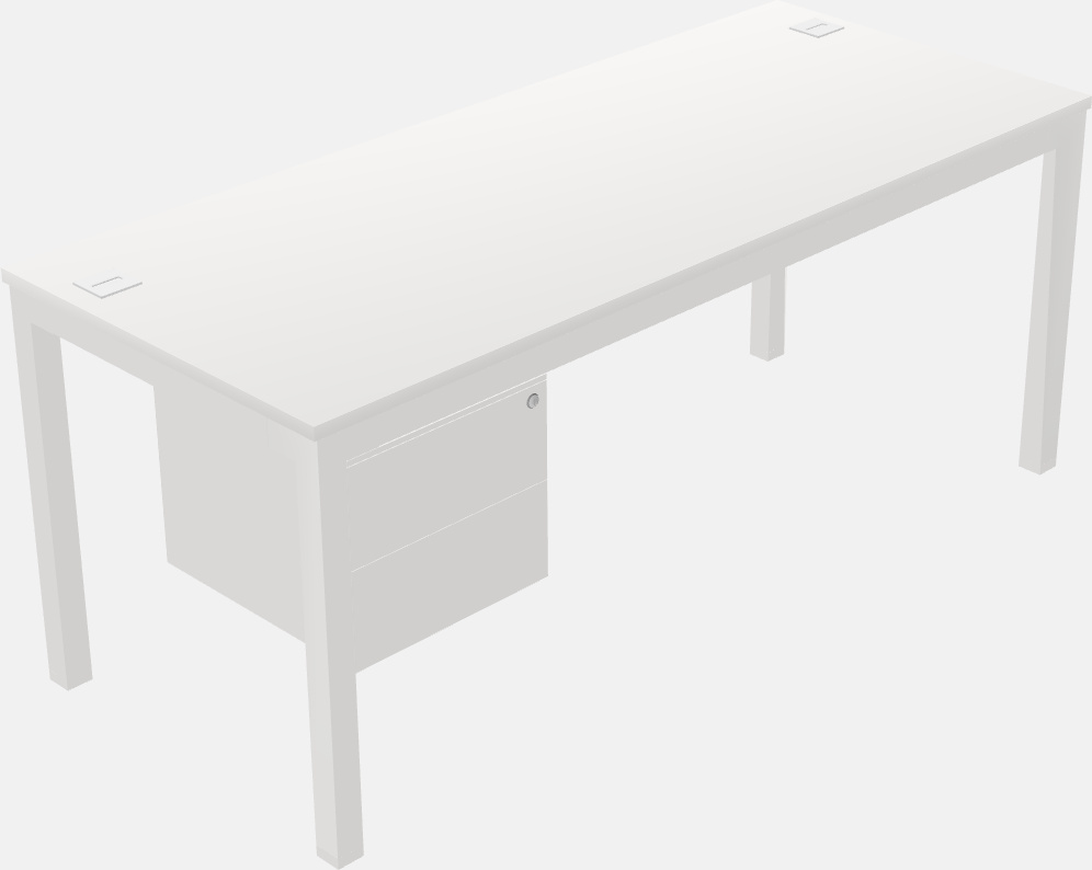 Rectangular desk