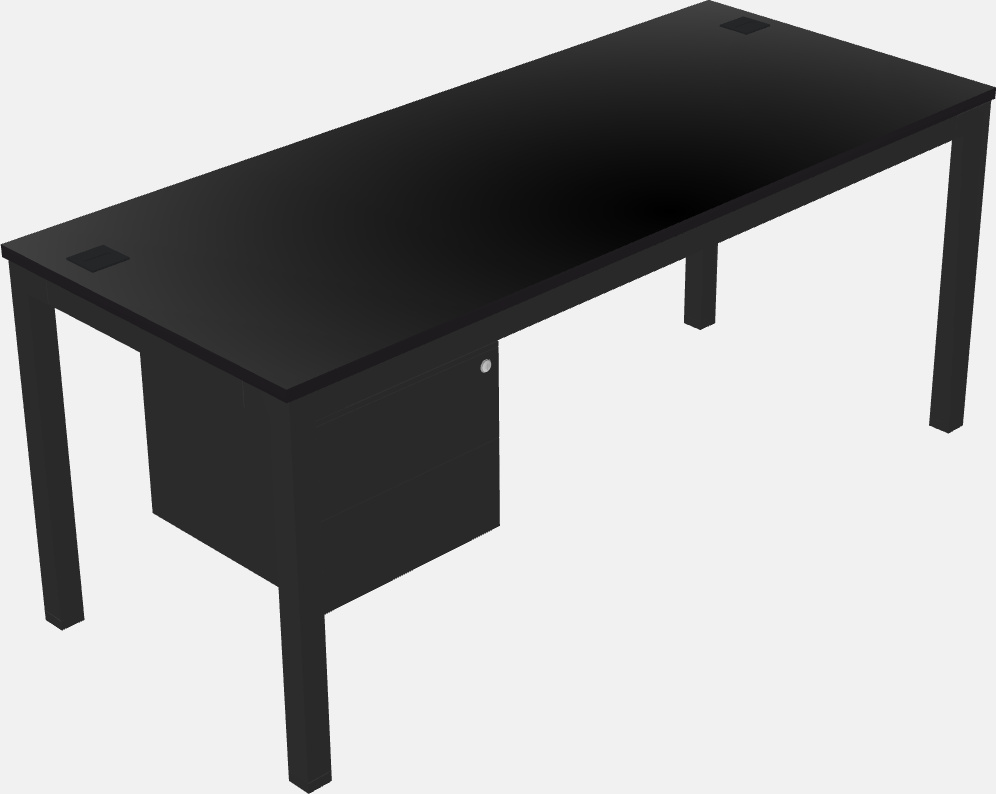 Rectangular desk