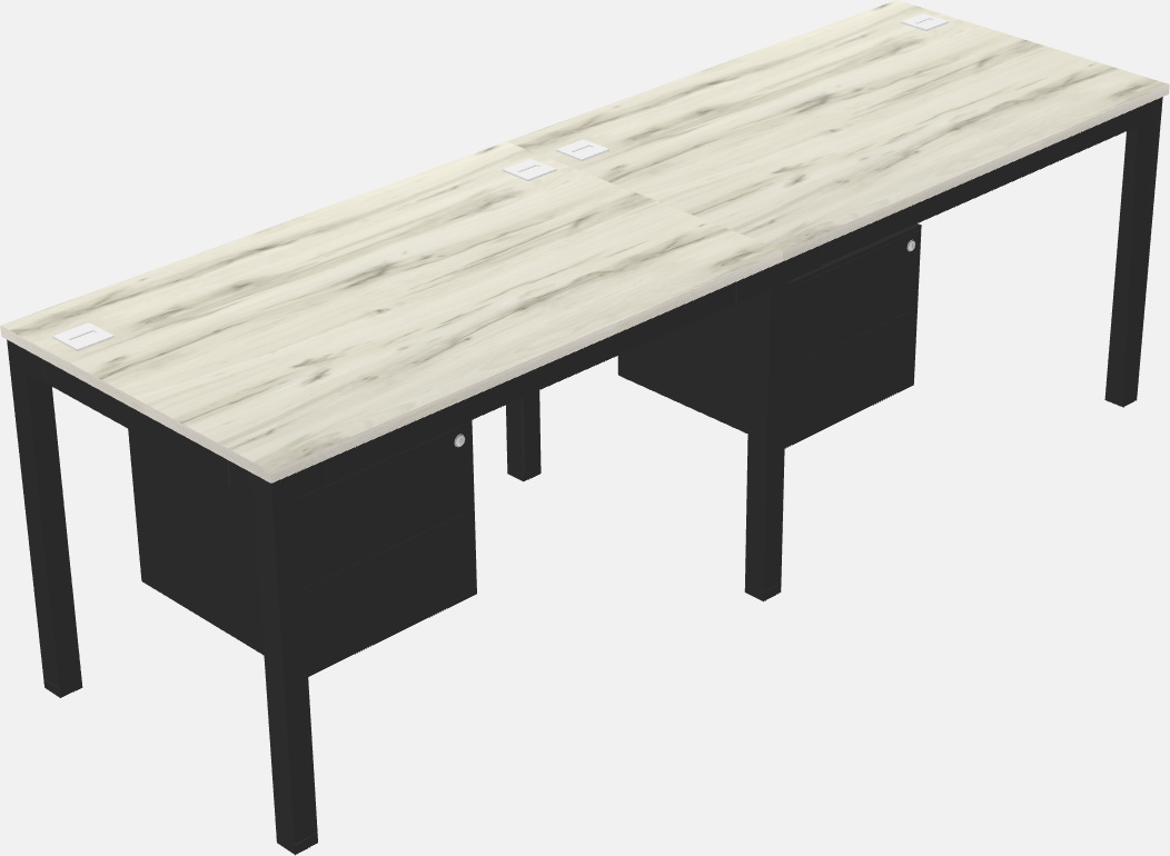 Rectangular desk