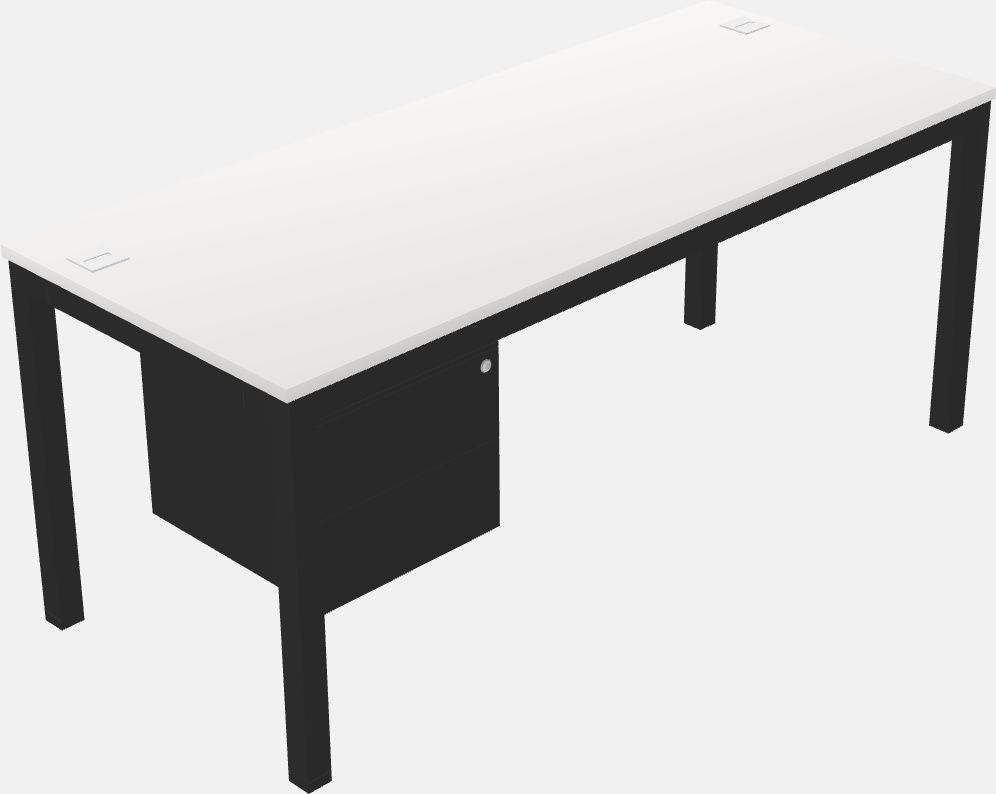 Rectangular desk