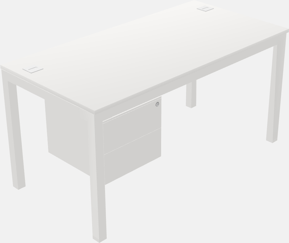 Rectangular desk