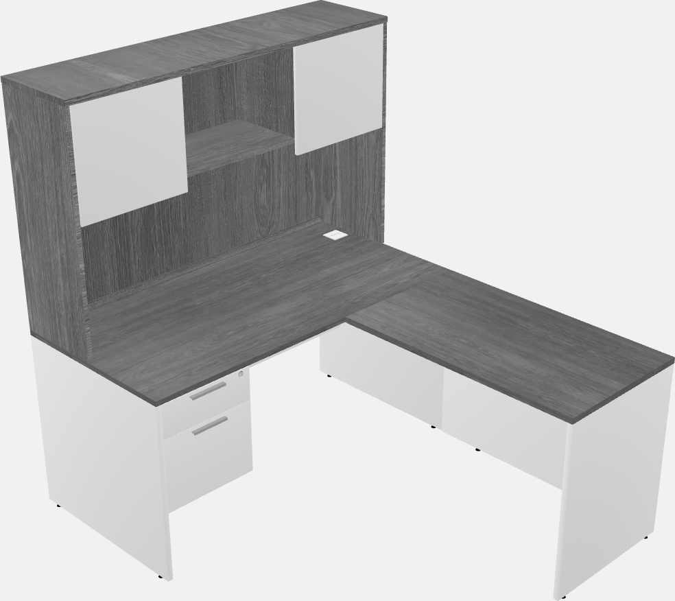 L-shaped na office desk