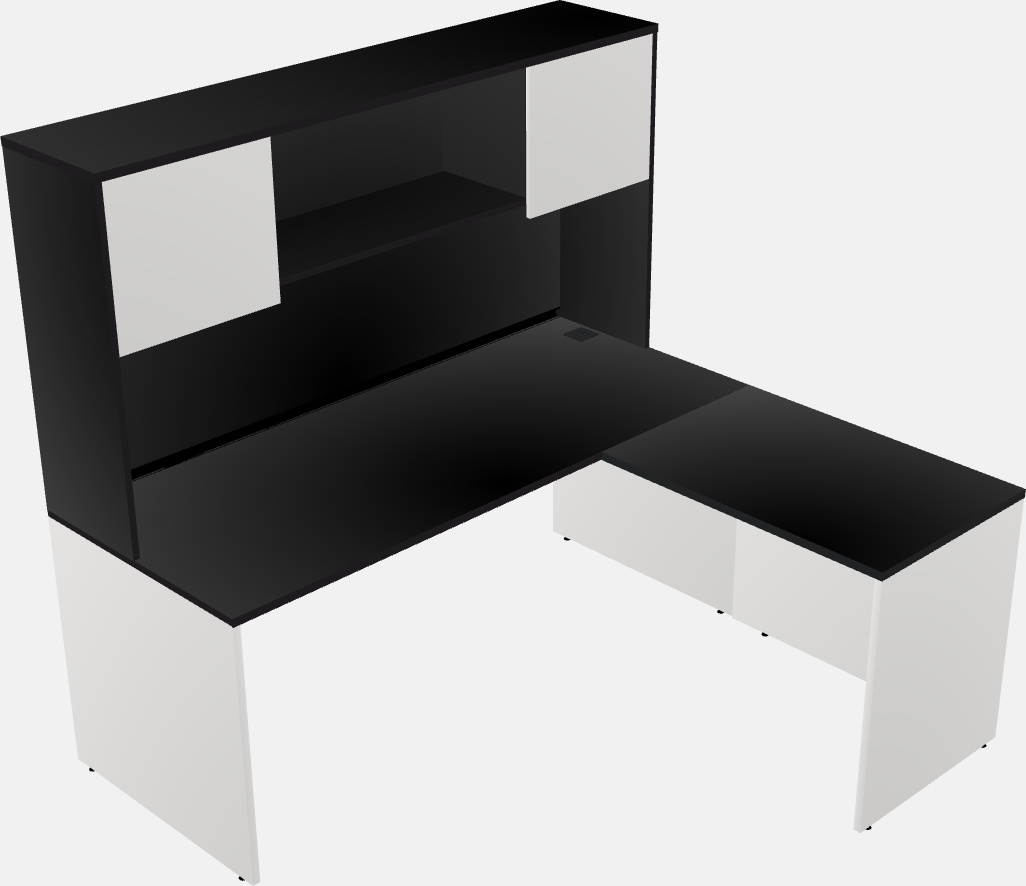 L-shaped na office desk