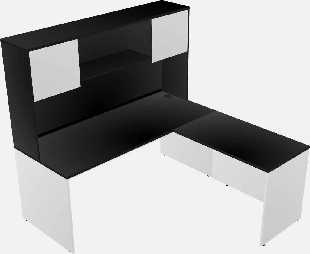 L-shaped na office desk