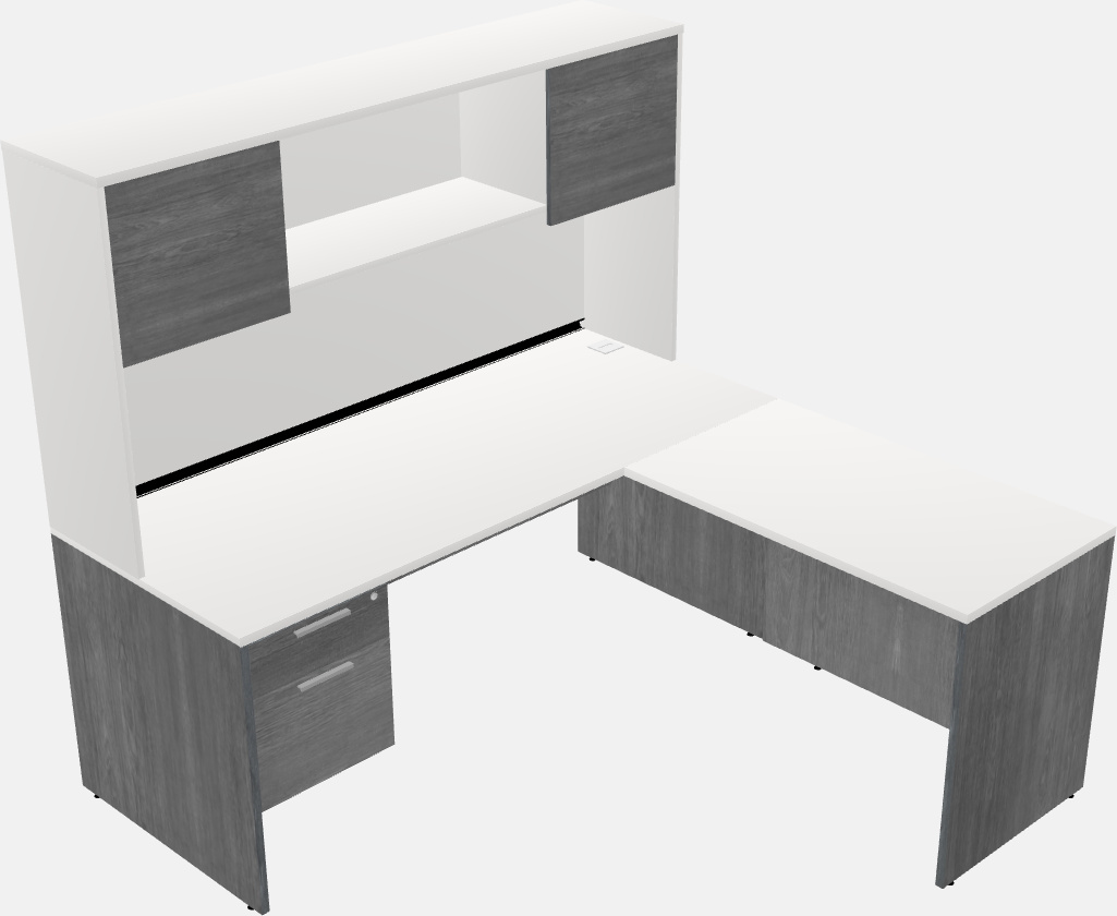 L-shaped office desk