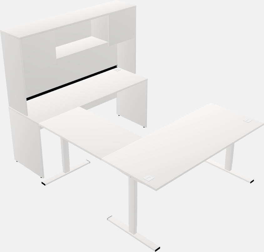 Mesa em forma de u sit-to-stand