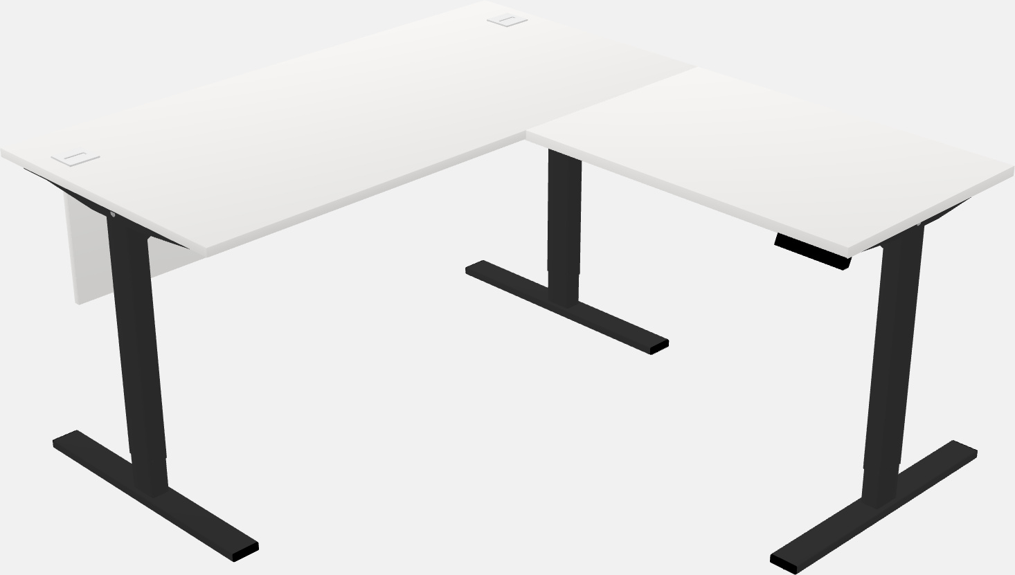 Sit-to-stand na l-shaped na mesa