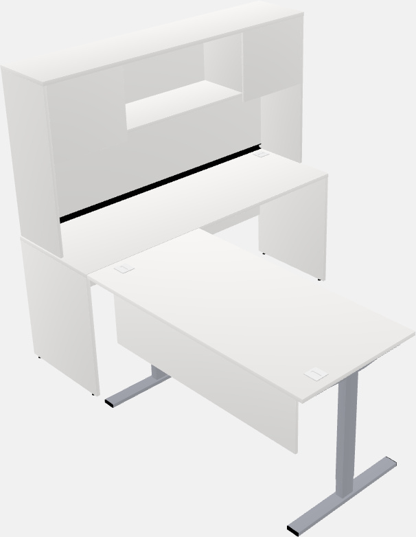 Sit-to-stand na l-shaped na mesa