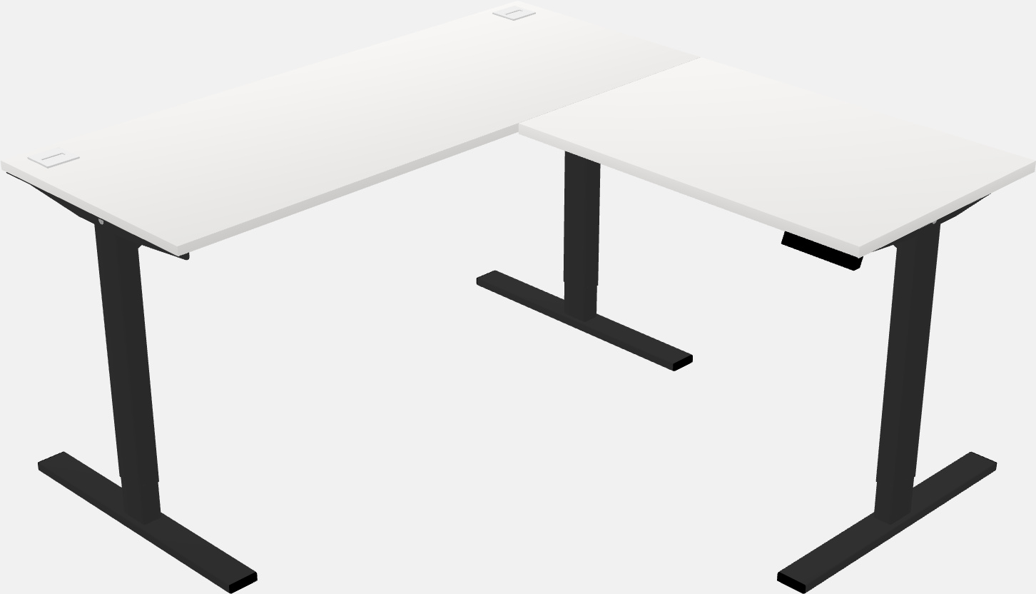 Sit-to-stand na l-shaped na mesa