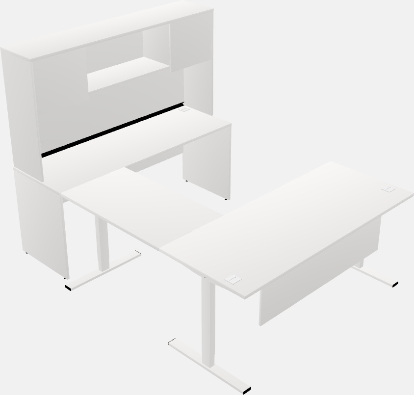 Mesa em forma de u sit-to-stand