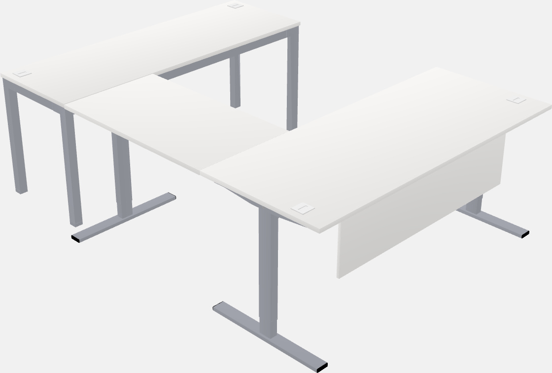 Mesa em forma de u sit-to-stand