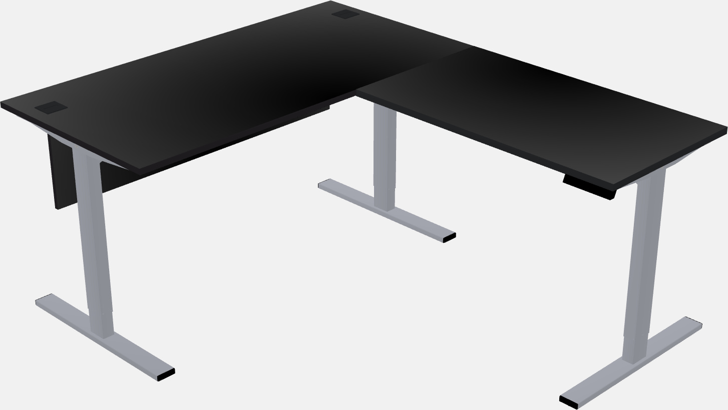 Sit-to-stand na l-shaped na mesa