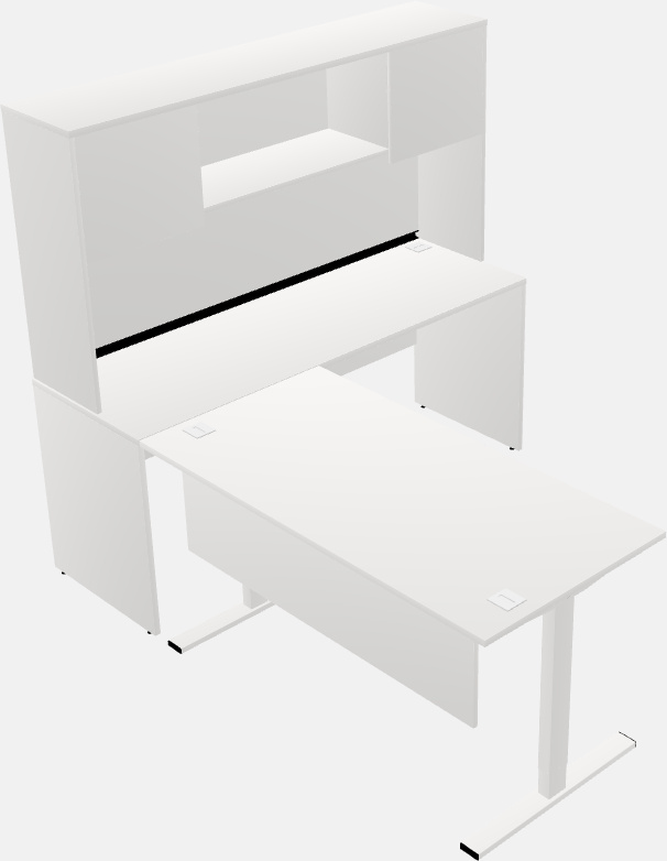 Sit-to-stand na l-shaped na mesa