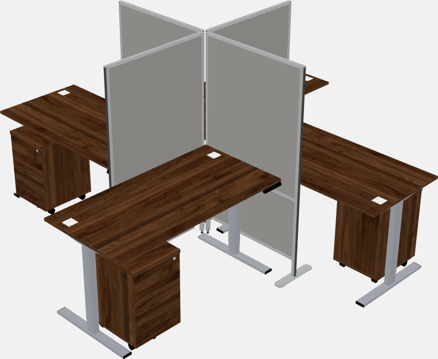 Sit-to-stand na mga cubicle