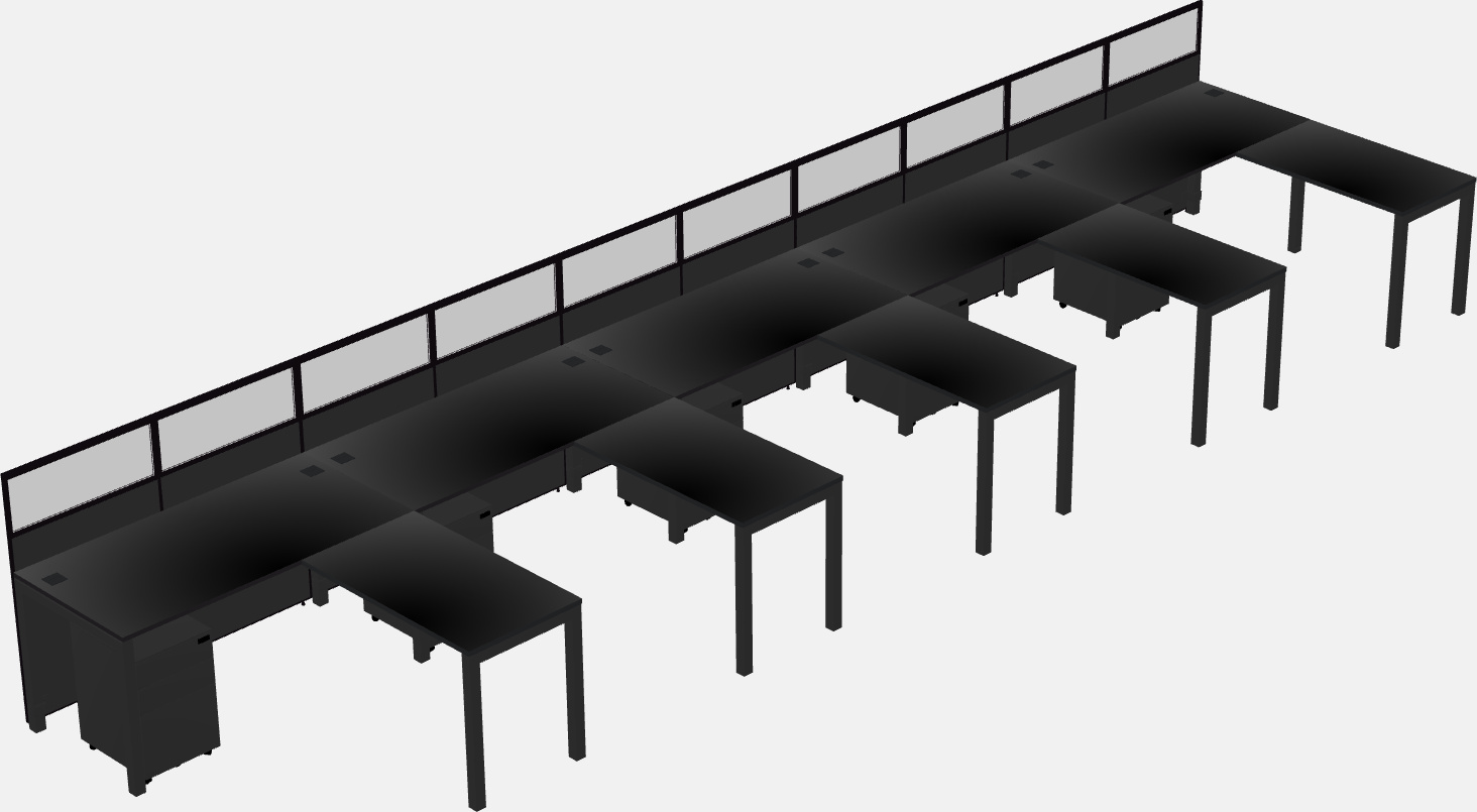 Gemeinsame l-förmige kabine