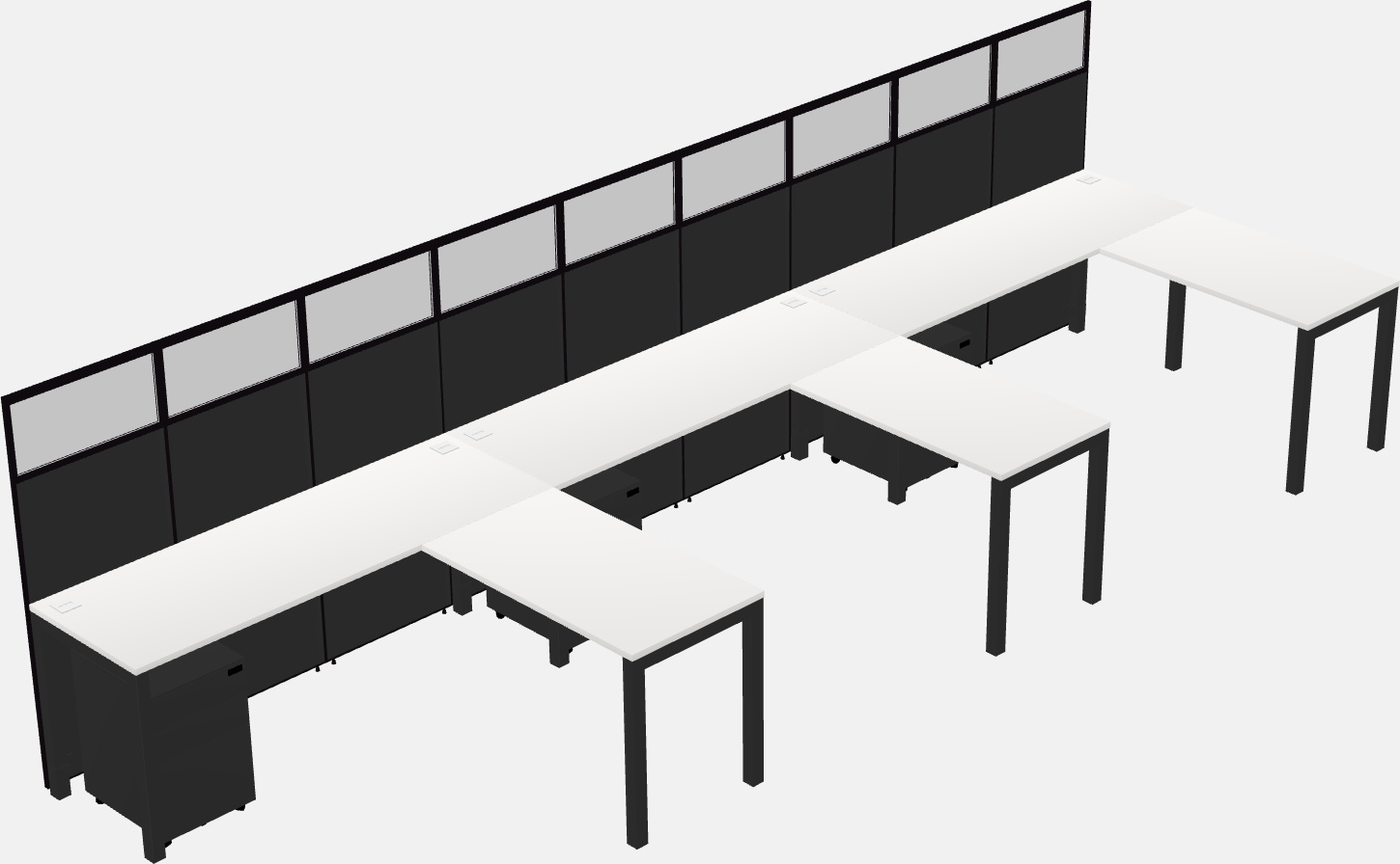 共用l字キュービクル