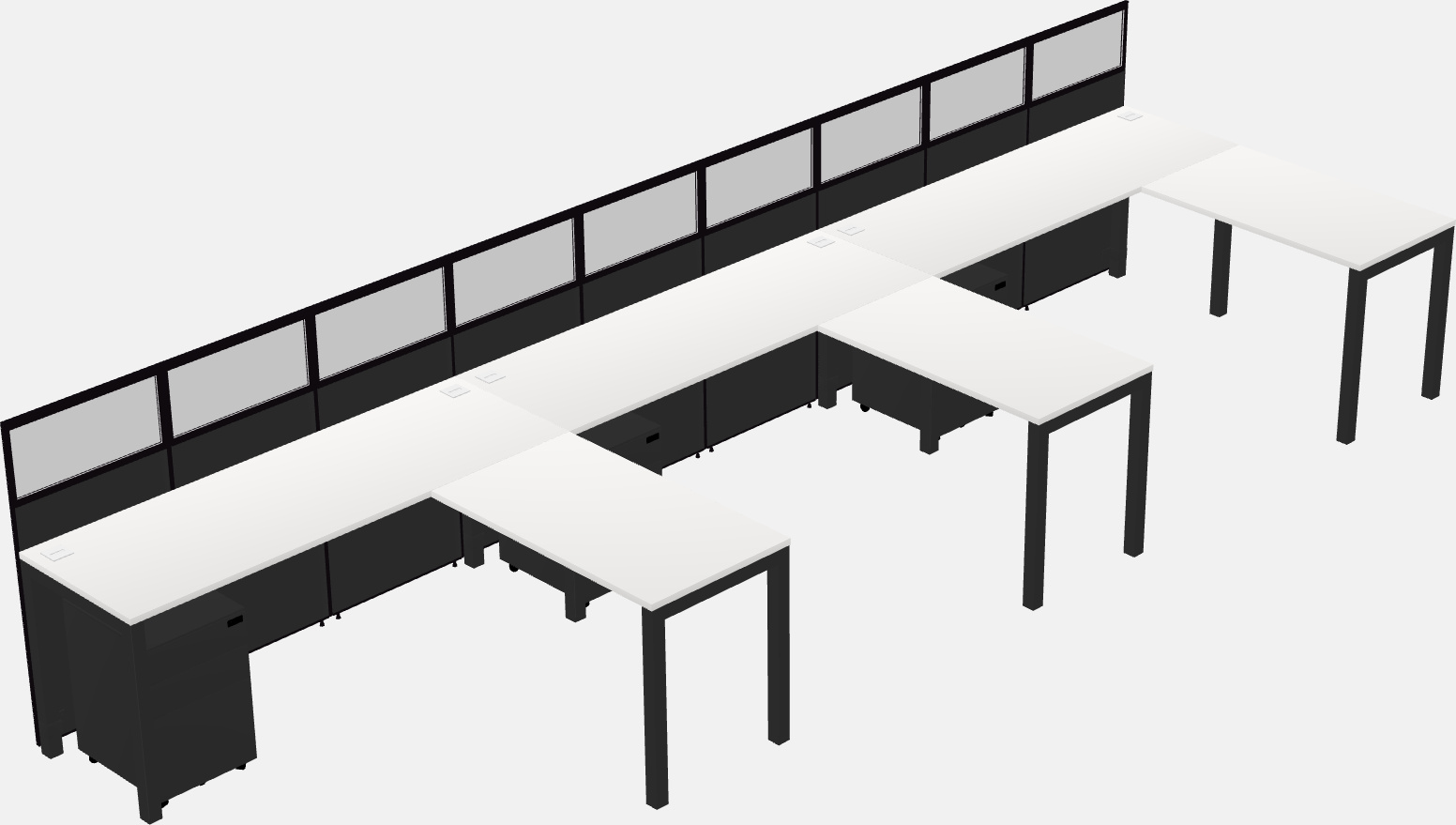 共用l字キュービクル