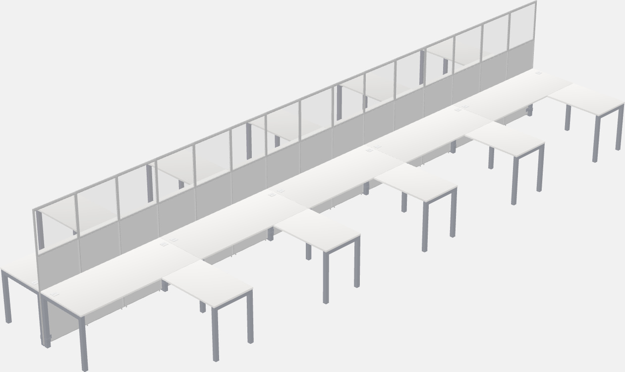 Gemeinsame l-förmige kabine