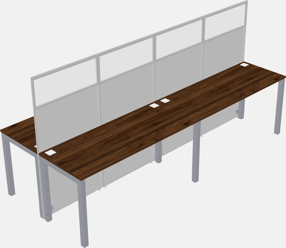 Cubículo rectangular compartido