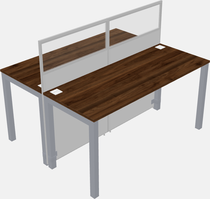 Cubículo rectangular compartido