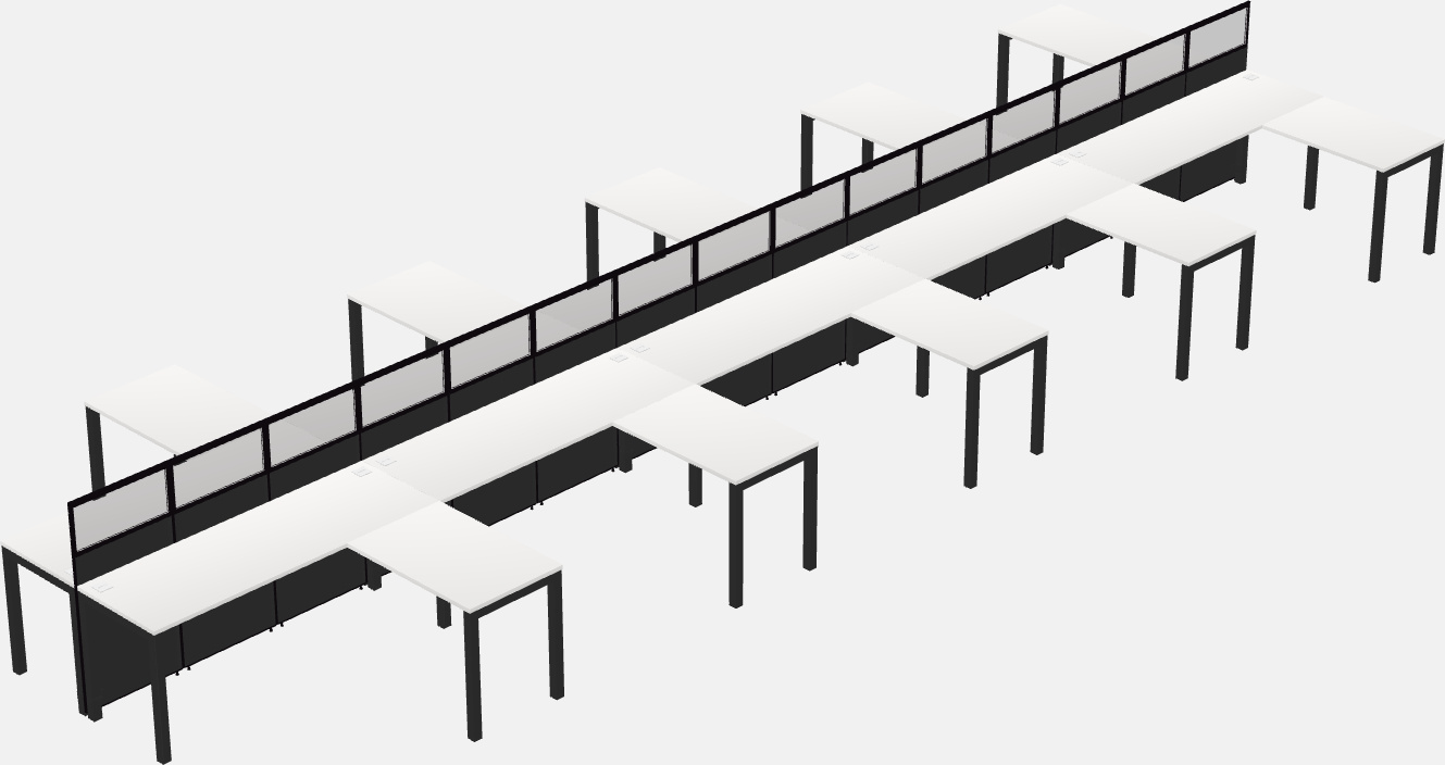 Gemeinsame l-förmige kabine