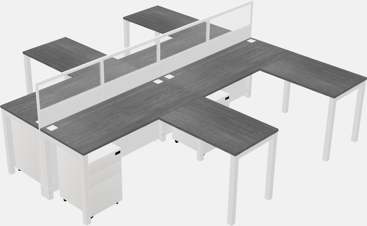 Gemeinsame l-förmige kabine