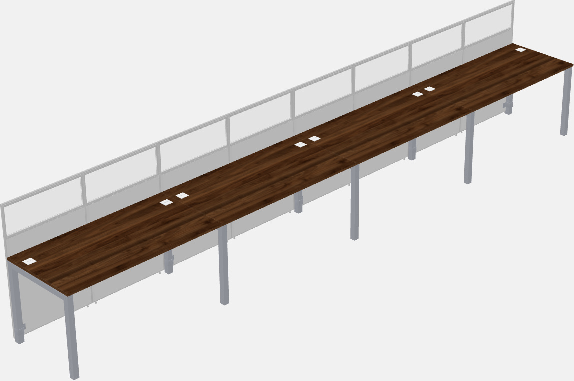 Cubículo rectangular compartido